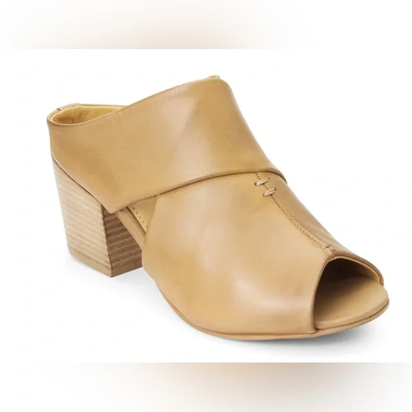 Slayte Footwear Miranda Tan Leather Mule Sandal Size 8 - Picture 1 of 8